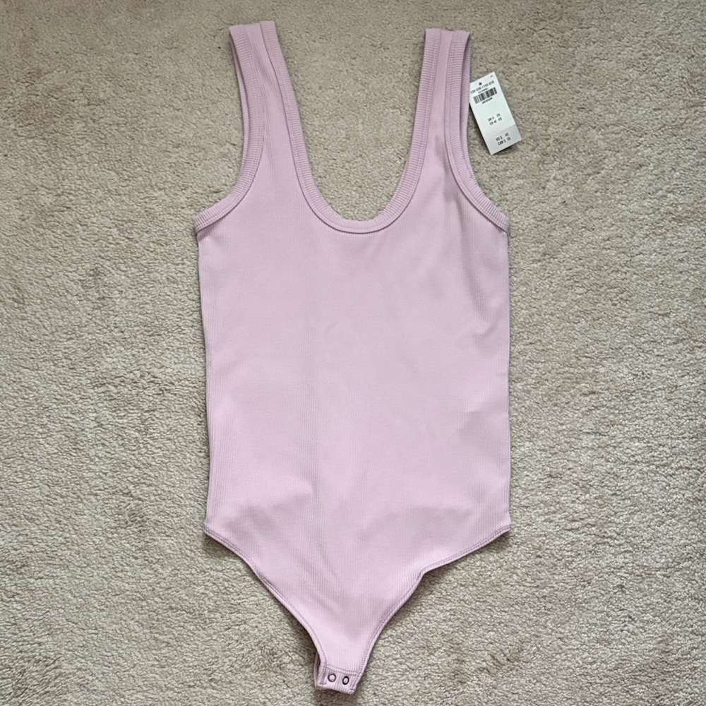Pink Scoop Tank Body Suit